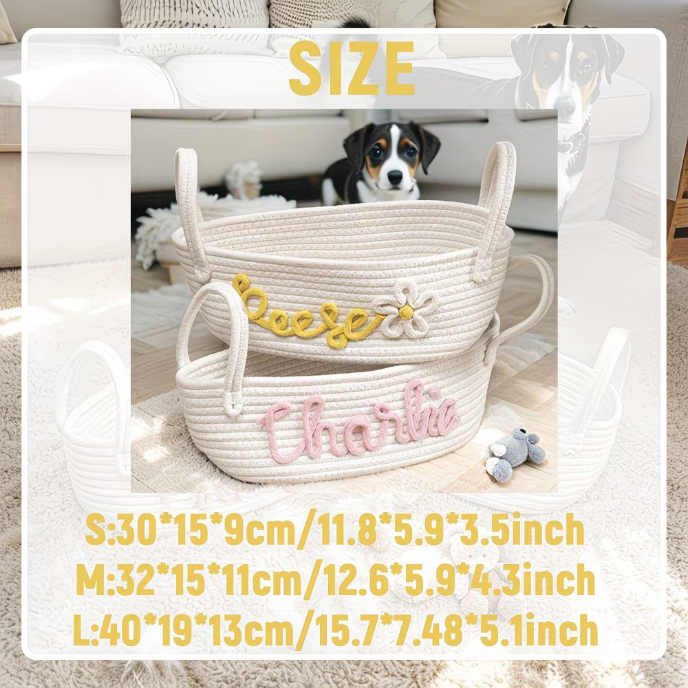 Pets Australia™ The Rope Basket Made Just For Their Mess!