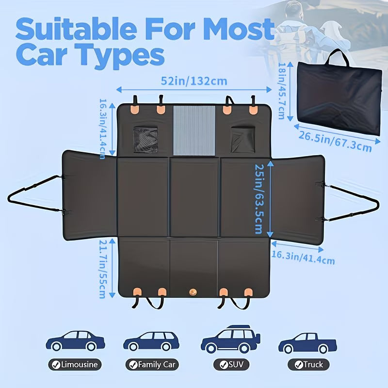 Pets Australia™ Waterproof Car Pet Mat — Hard-Wearing, Scratch-Resistant, Built for the Backseat