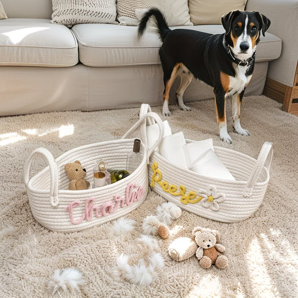 Pets Australia™ The Rope Basket Made Just For Their Mess!