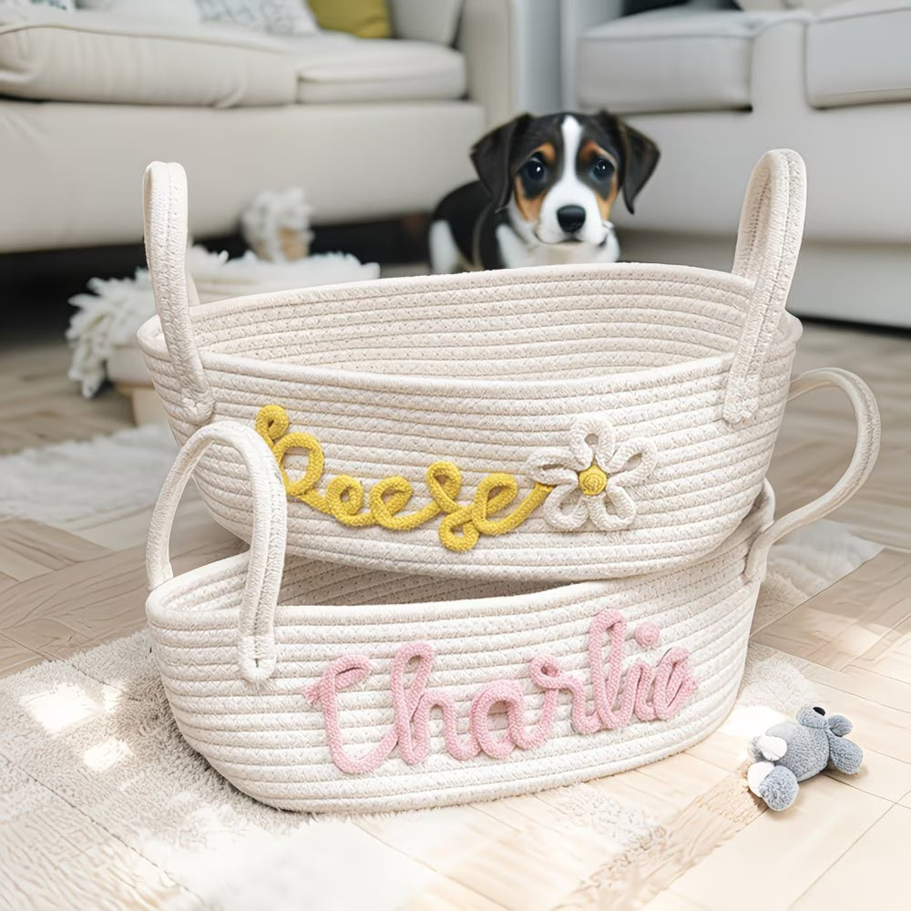 Pets Australia™ The Rope Basket Made Just For Their Mess!