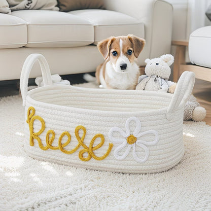 Pets Australia™ The Rope Basket Made Just For Their Mess!