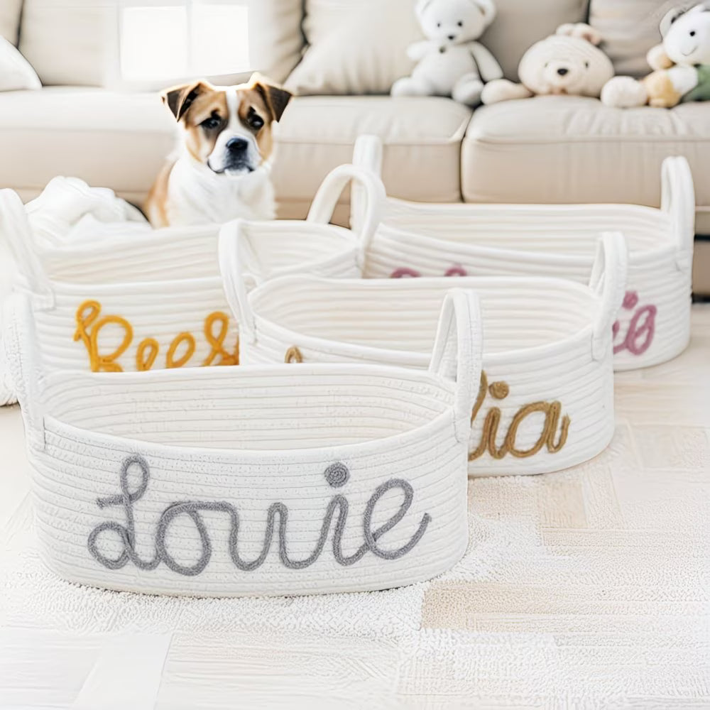 Pets Australia™ The Rope Basket Made Just For Their Mess!