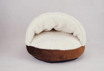 Pets Australia™ Removable Half Roof Cat House – Cosy Cat Bed & Indoor Pet Shelter