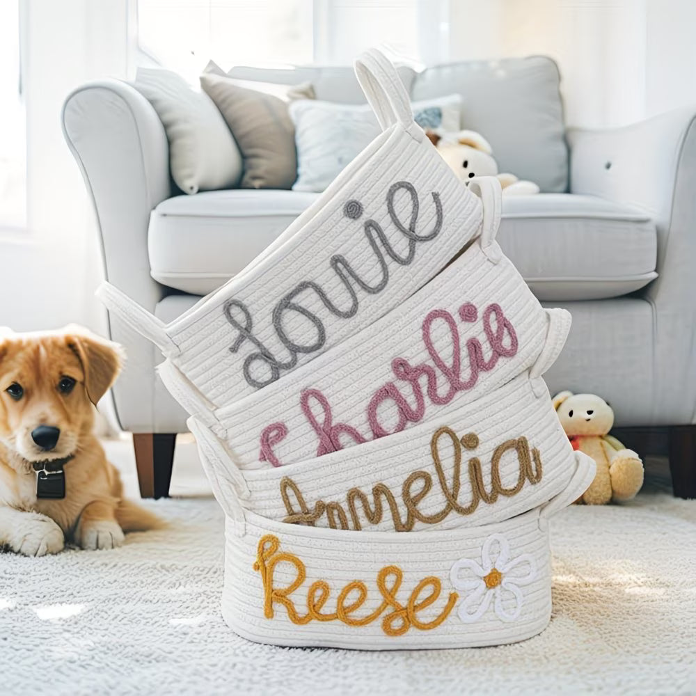 Pets Australia™ The Rope Basket Made Just For Their Mess!