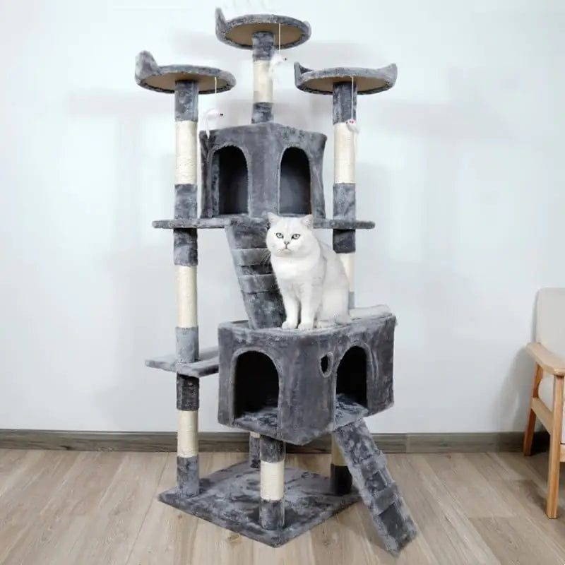 Pets Australia™ Cat Climber & Cat House – Multi-Level Indoor Cat Activity Centre